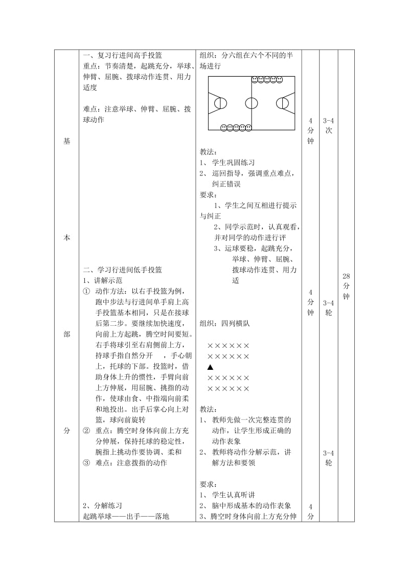 2019-2020年九年级体育《行进间单手低手投篮》教案.doc_第2页