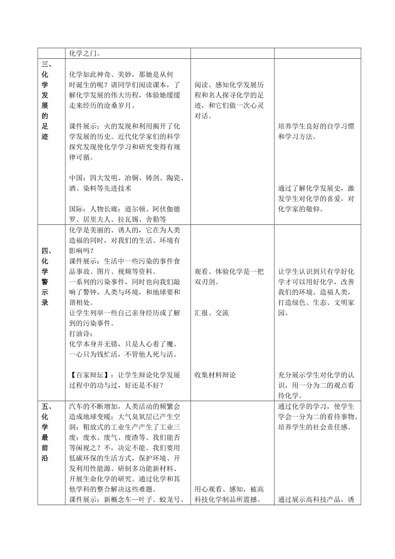 2019-2020年九年级化学上册《绪言 化学使世界变得更加绚丽多彩》教案 新人教版(I).doc_第3页