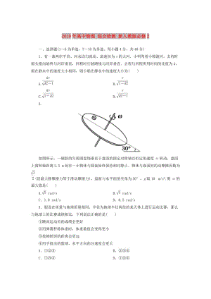 2019年高中物理 綜合檢測 新人教版必修2.doc