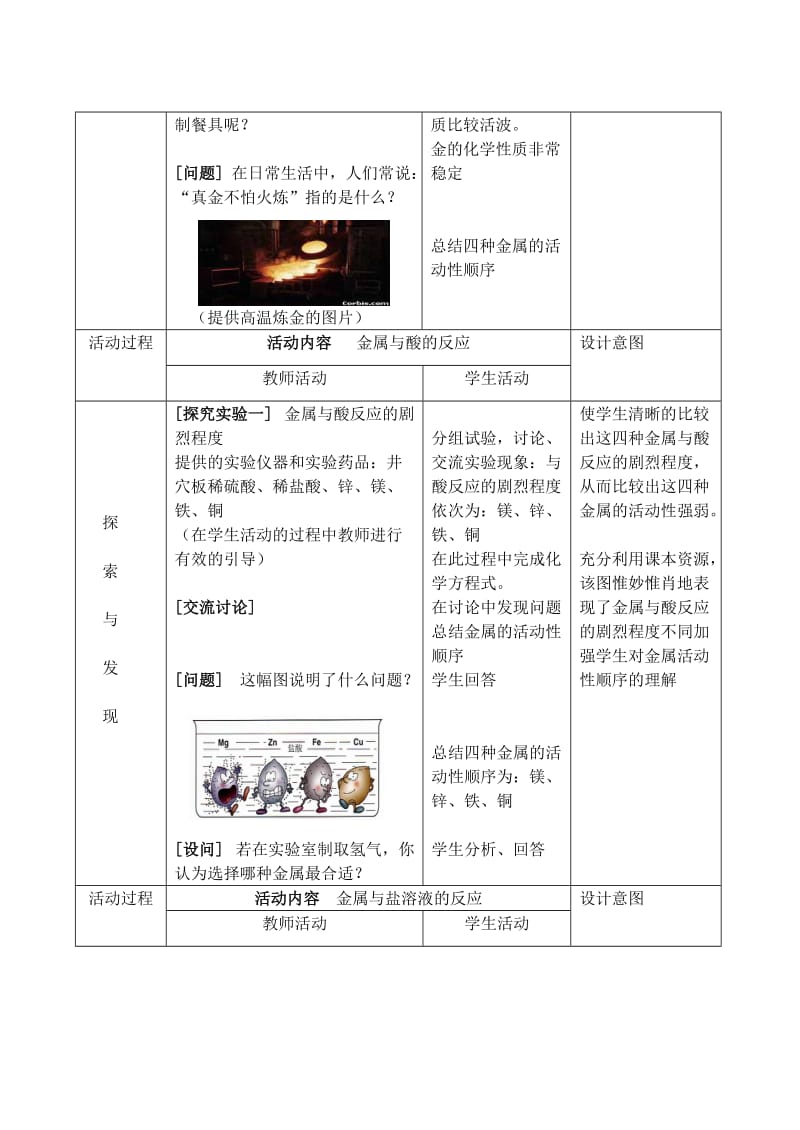 2019-2020年九年级化学下册 金属的性质和金属材料教案 新人教版.doc_第3页