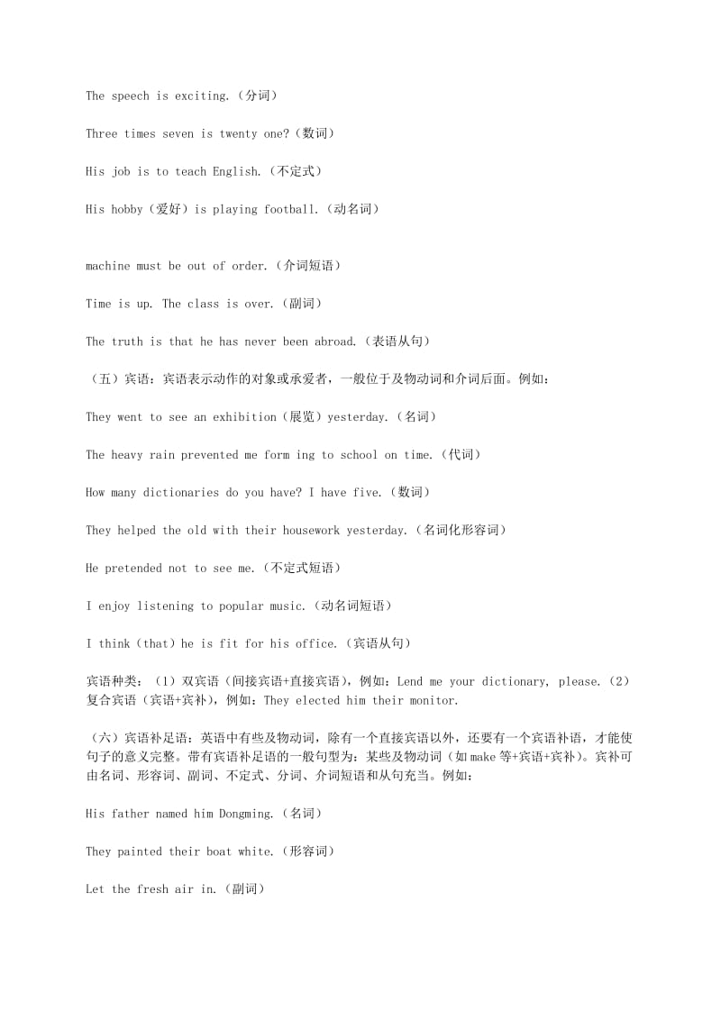 2019-2020年高考英语专题复习 语法复习 句子成分练习题.doc_第2页