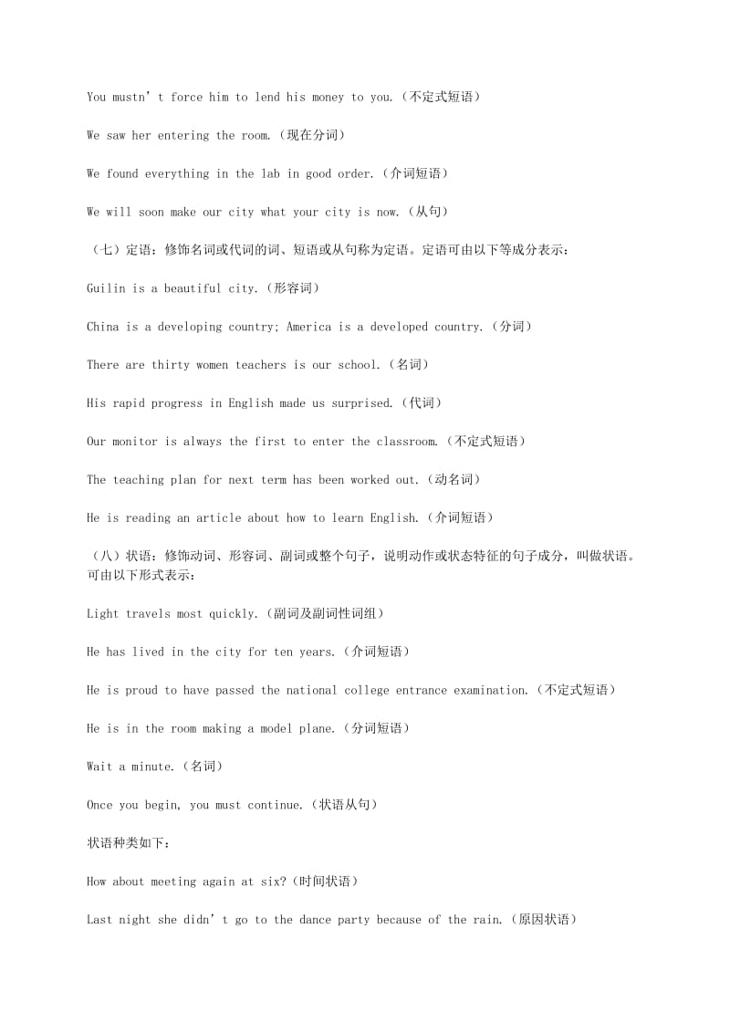 2019-2020年高考英语专题复习 语法复习 句子成分练习题.doc_第3页