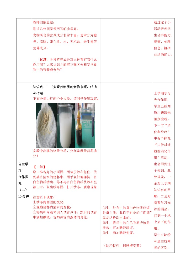 2019-2020年七年级生物下册3.1.1食物的营养成分教案1新版济南版 .doc_第3页