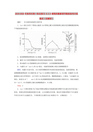 2019-2020年高考生物一輪總復(fù)習(xí) 8.3.0植物的激素調(diào)節(jié)隨堂高考分組集訓(xùn)（含解析）.doc