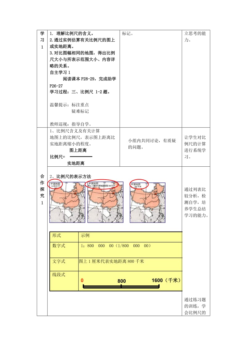 2019-2020年七年级地理上册 2.1 地图基本要素（第2课时）教案 （新版）商务星球版.doc_第2页