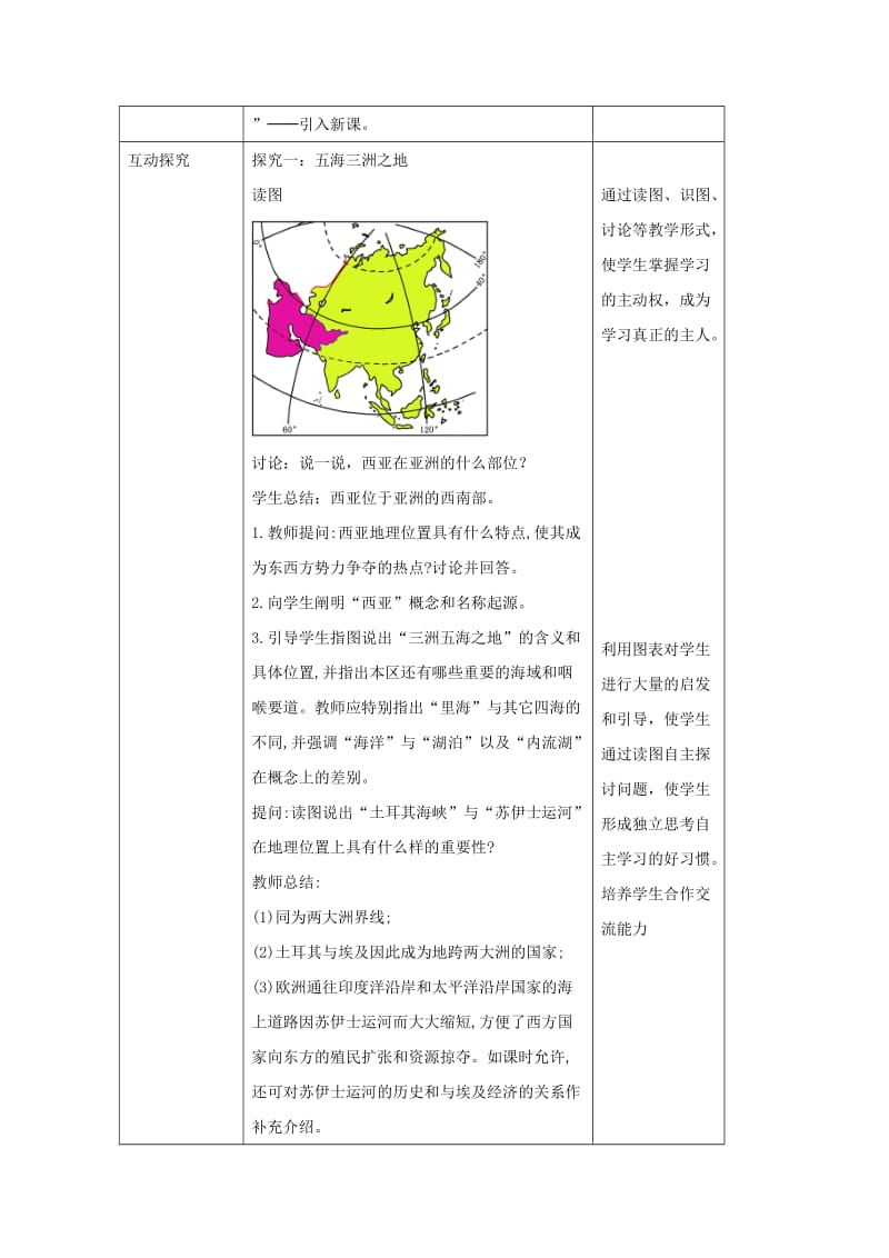 2019-2020年七年级地理下册7.3西亚教案1新版湘教版.doc_第2页