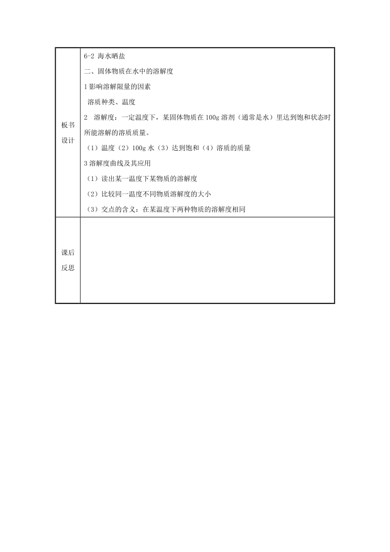 2019-2020年九年级化学 第六单元第二节 海水晒盐教案（第二课时） 鲁教版.doc_第2页