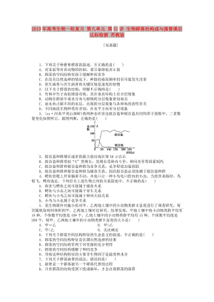 2019年高考生物一輪復(fù)習(xí) 第九單元 第31講 生物群落的構(gòu)成與演替課后達(dá)標(biāo)檢測(cè) 蘇教版.DOC