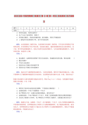 2019-2020年高考物理一輪復(fù)習(xí) 第13章 第1單元 光電效應(yīng) 光子說練習(xí).doc