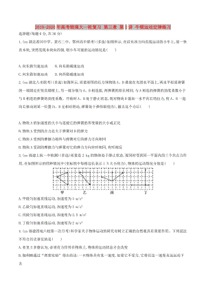 2019-2020年高考物理大一輪復(fù)習(xí) 第三章 第1講 牛頓運(yùn)動(dòng)定律練習(xí).doc