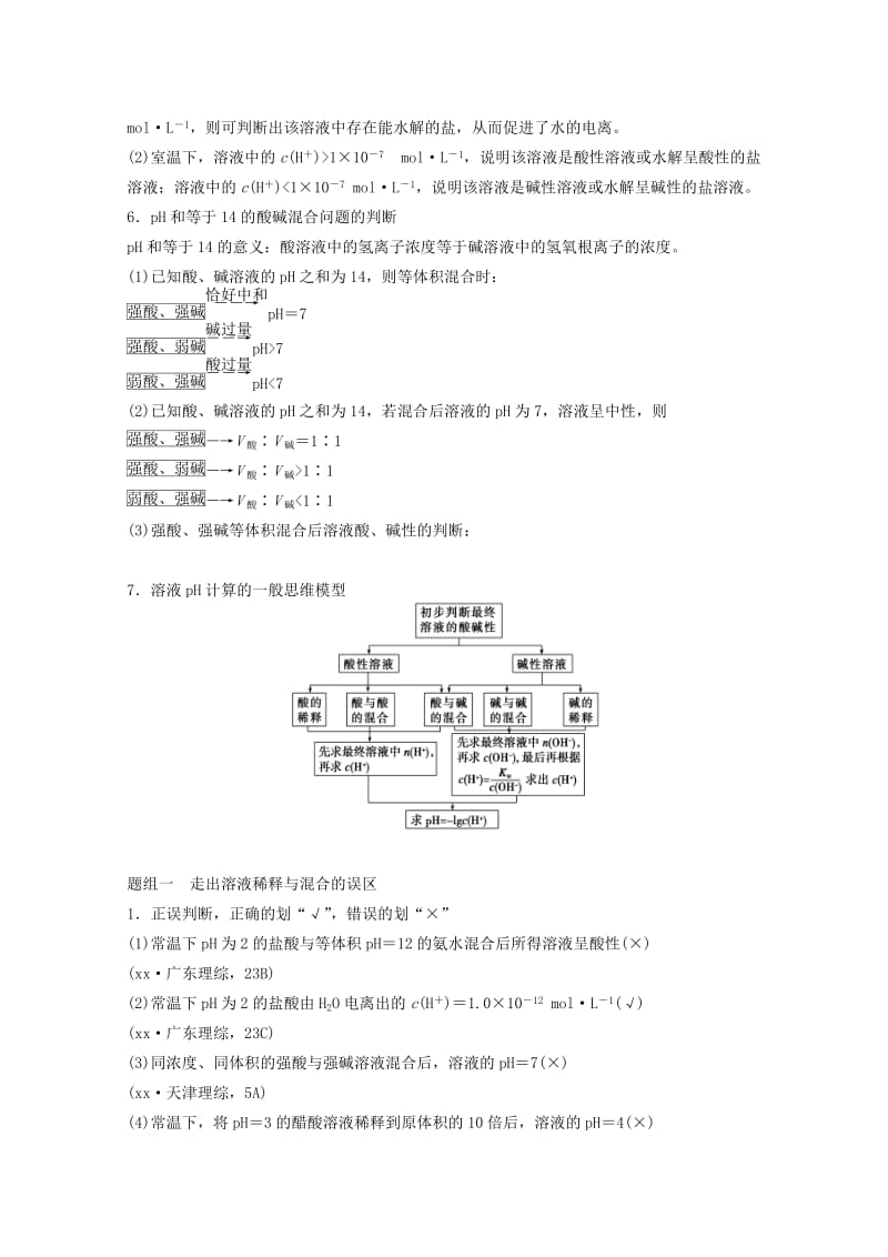 2019年高考化学二轮专题复习 专题十 电解质溶液讲练（含解析）.doc_第2页