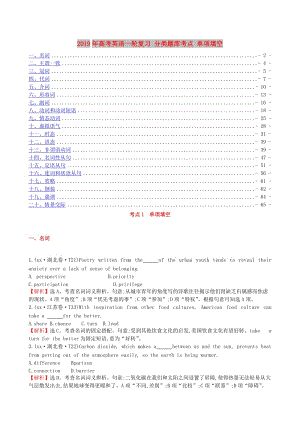 2019年高考英語(yǔ)一輪復(fù)習(xí) 分類題庫(kù)考點(diǎn) 單項(xiàng)填空.doc