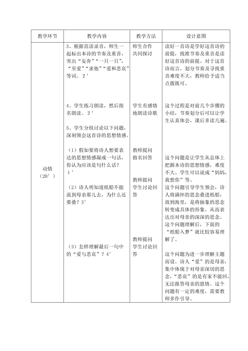 2019-2020年七年级语文 纸船说课教案.doc_第3页