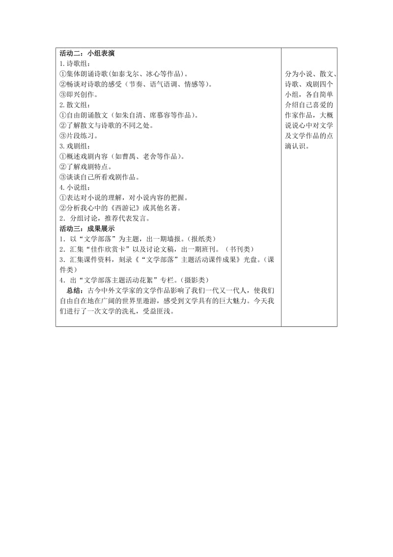 2019-2020年七年级语文上册 第六单元 综合性学习《文学部落》教学案 （新版）新人教版.doc_第2页