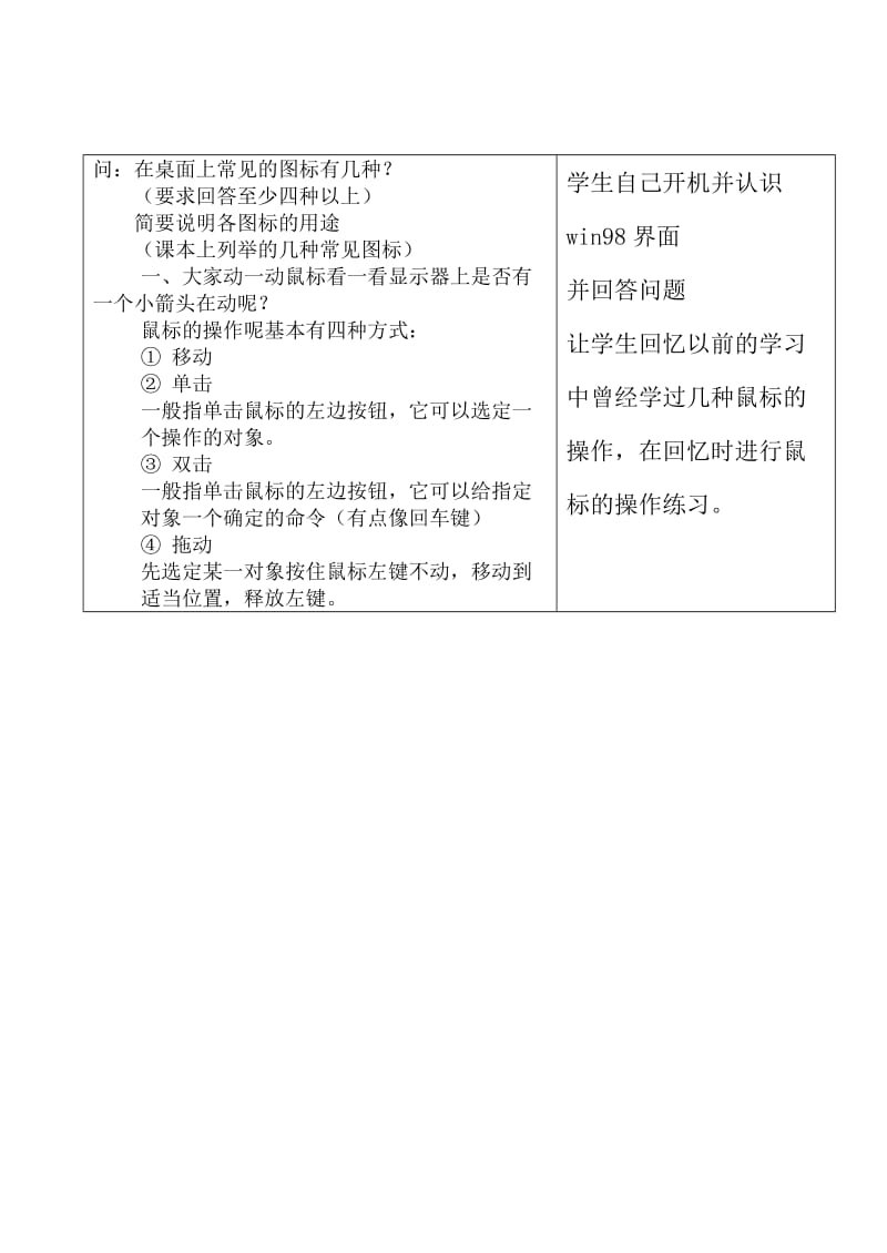 2019-2020年七年级信息技术上册 第9课时 用户界面及基本操作教案 科教版.doc_第2页