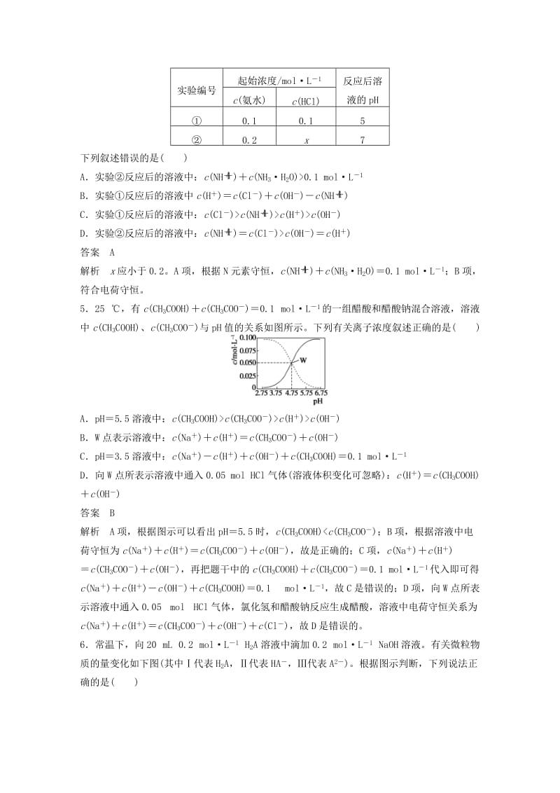 2019年高考化学二轮复习 选择题专练 粒子变化型.doc_第2页