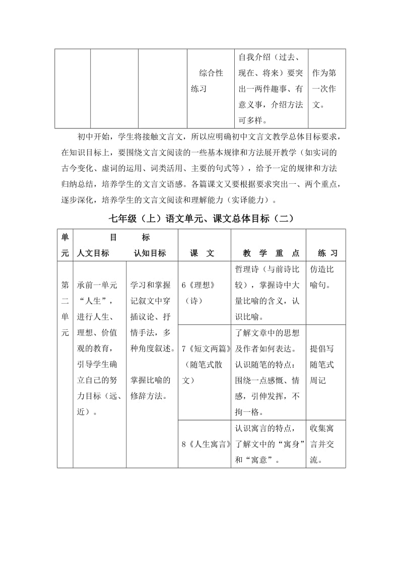 2019-2020年七年级语文上册 教材分析 人教新课标版.doc_第3页