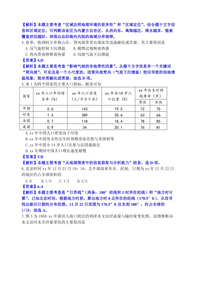 2019-2020年高考真题——文综地理（广东卷A）解析版（2） 含答案.doc_第2页