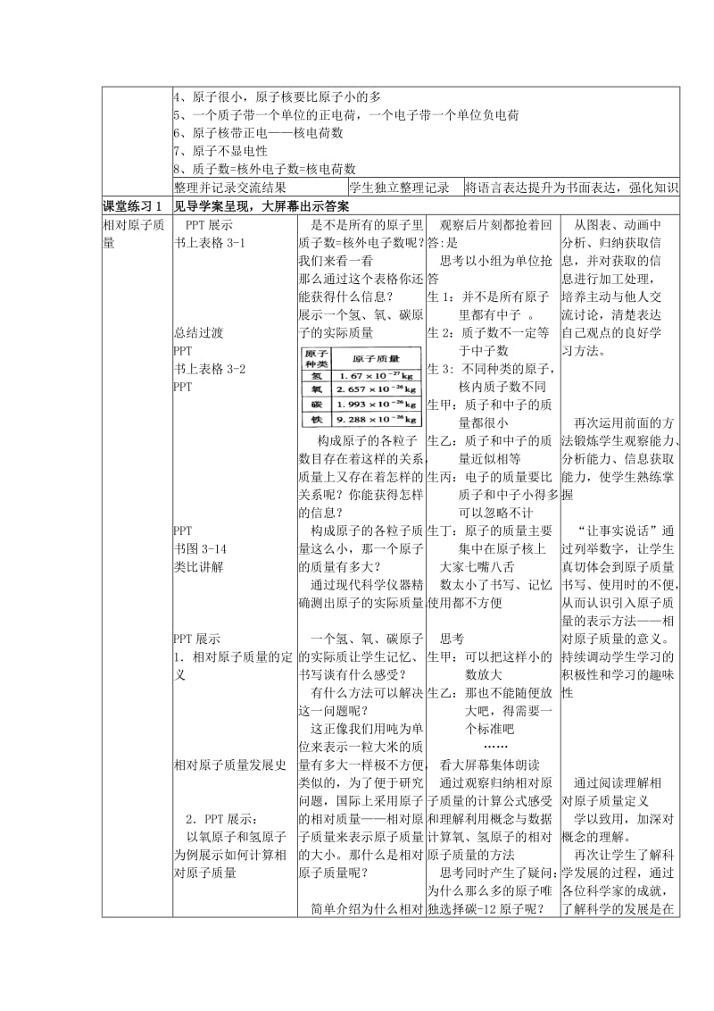 2019-2020年九年级化学上册 第三单元 课题2 原子的结构教案2 （新版）新人教版 (I).doc_第3页