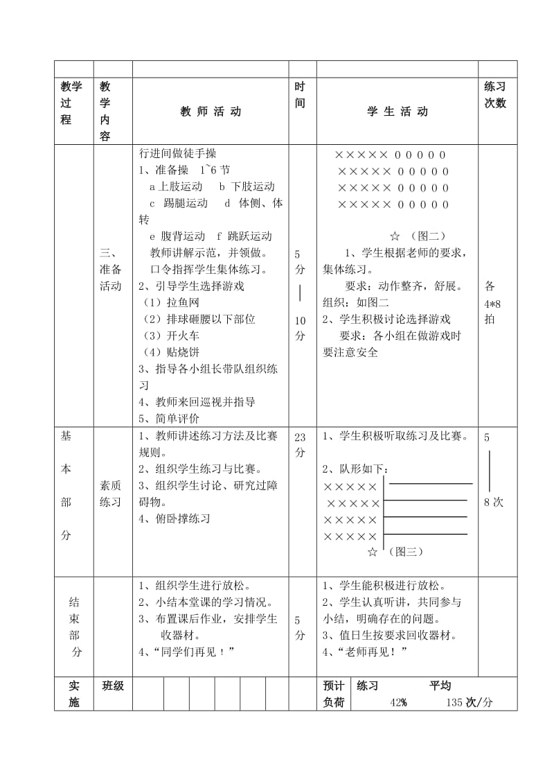 2019-2020年九年级体育 教案（素质练习2） 人教新课标版.doc_第2页