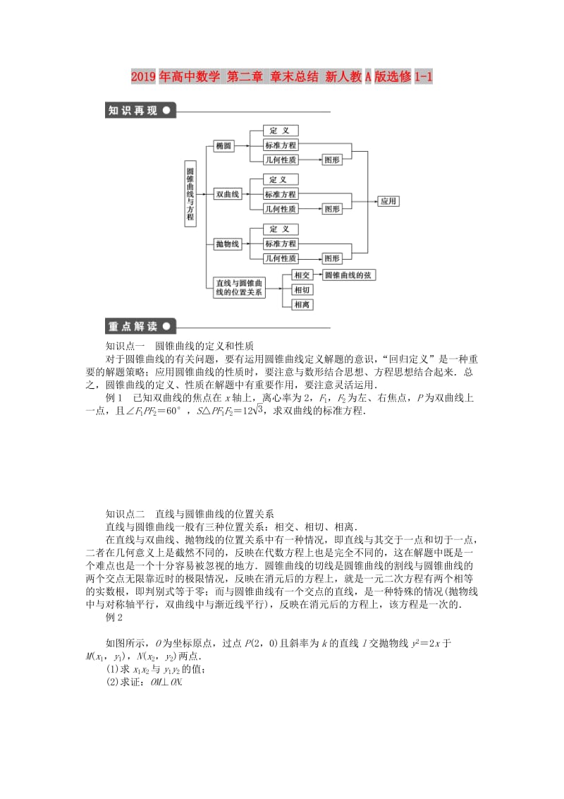 2019年高中数学 第二章 章末总结 新人教A版选修1-1.doc_第1页