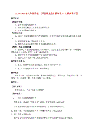 2019-2020年八年級物理 《平面鏡成像》教學設(shè)計 人教新課標版.doc