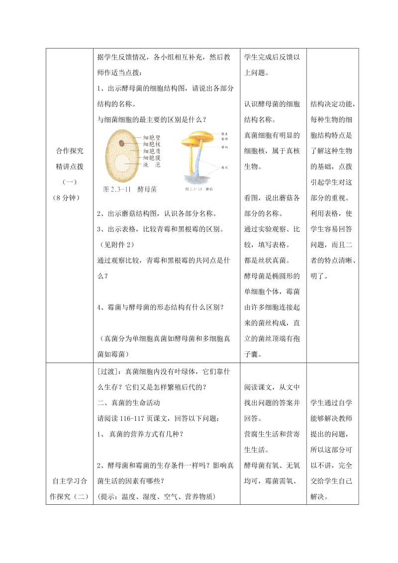 七年级生物上册2.3.3真菌教案新版济南版.doc_第3页