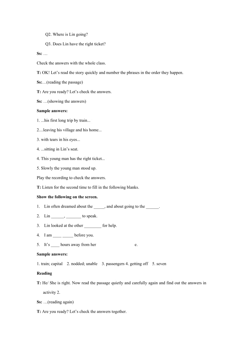 2019-2020年九年级英语下册 Module1 Unit2 You’re sitting in my seat教案 外研版.doc_第3页