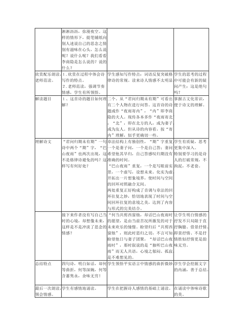 2019-2020年九年级语文下册 诗词三首教案 鄂教版.doc_第3页