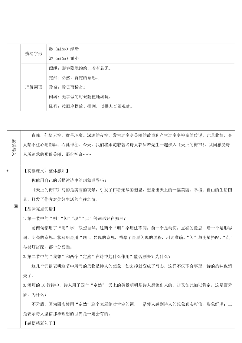 七年级语文上册 第六单元 20 天上的街市导学案 新人教版.doc_第2页