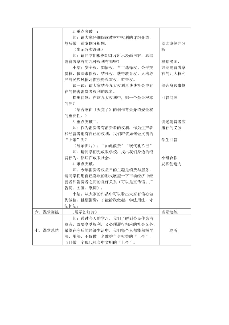 2019-2020年八年级政治下册 《我们享有上帝的权利》教学设计 人教新课标版.doc_第3页