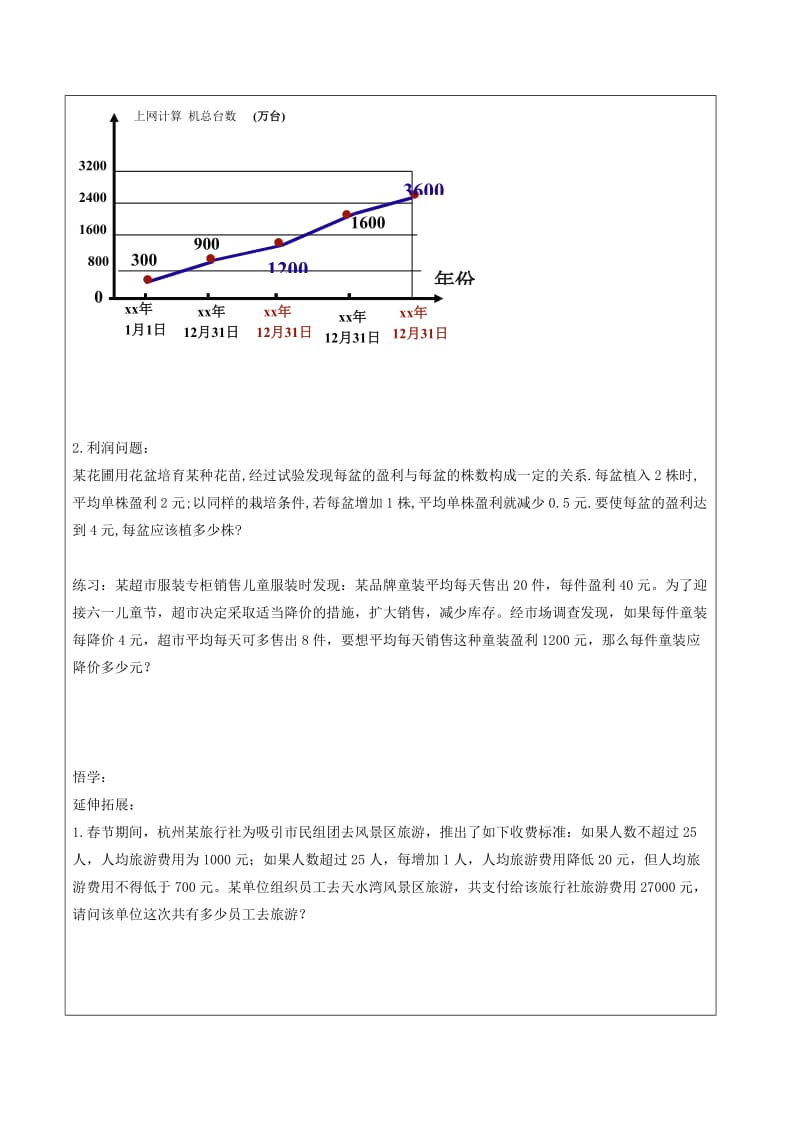 2019-2020年八年级数学下册第2章一元二次方程2.3一元二次方程的应用1学案无答案新版浙教版.doc_第2页