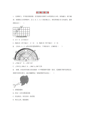 中考數(shù)學(xué) 考前小題狂做 專題17 點(diǎn)、線、面、角（含解析）.doc