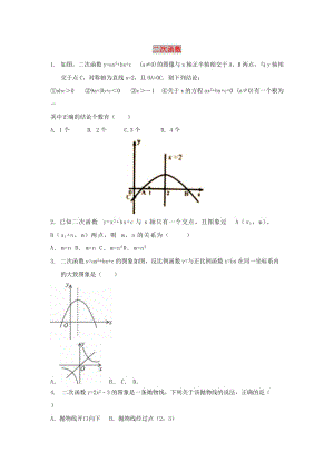 中考數(shù)學(xué) 考前小題狂做 專(zhuān)題13 二次函數(shù)（含解析）.doc