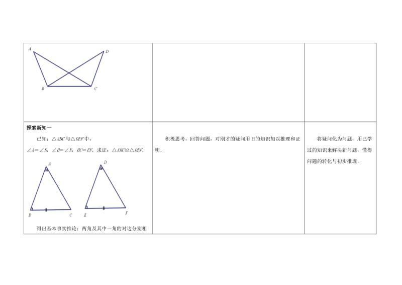 2019-2020年八年级数学上册 第一章 全等三角形 1.3 探索三角形全等的条件（第4课时）教案 （新版）苏科版.doc_第2页