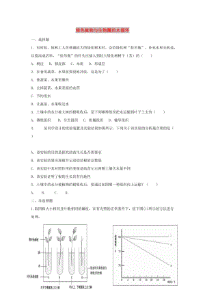 七年級生物上冊 3.3《綠色植物與生物圈的水循環(huán)》練習(xí) （新版）新人教版.doc