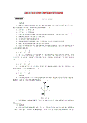 九年級數(shù)學(xué)下冊 第26章 概率初步 26.4 綜合與實踐 概率在遺傳學(xué)中的應(yīng)用同步練習(xí)（含解析） 滬科版.doc