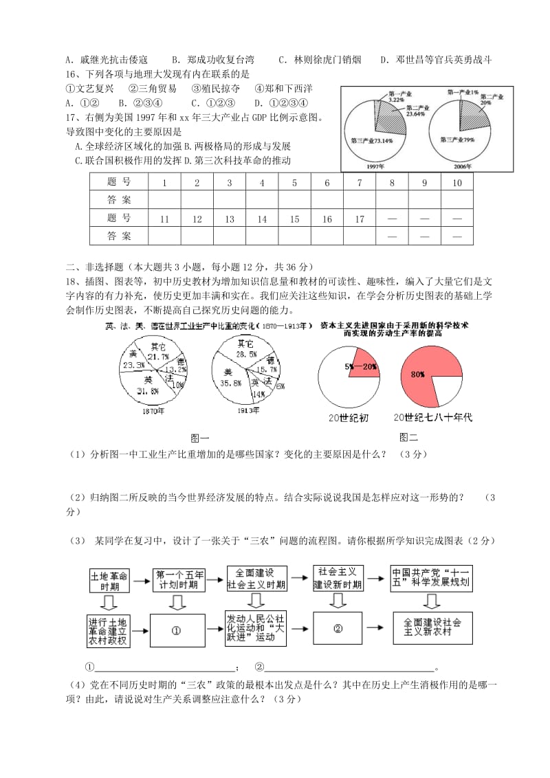 2019版九年级历史下学期第二次月考试题.doc_第2页