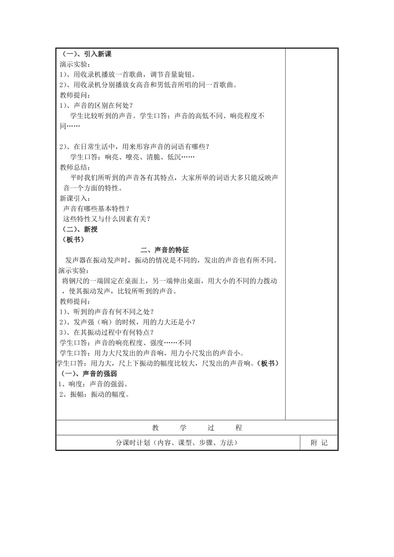 2019-2020年八年级物理上册 第一章 声现象 二 乐音的特性名师教案2 苏科版.doc_第2页