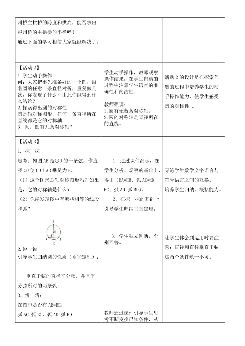 2019-2020年九年级数学 《垂直于弦的直径》教案 人教新课标版.doc_第2页