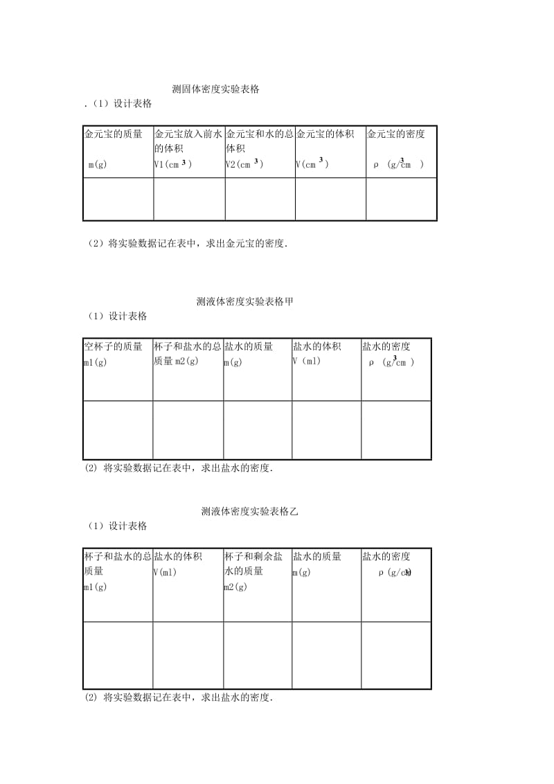 2019-2020年九年级物理全册 第十一章 四、《测量物质的密度》教案 新人教版.doc_第3页