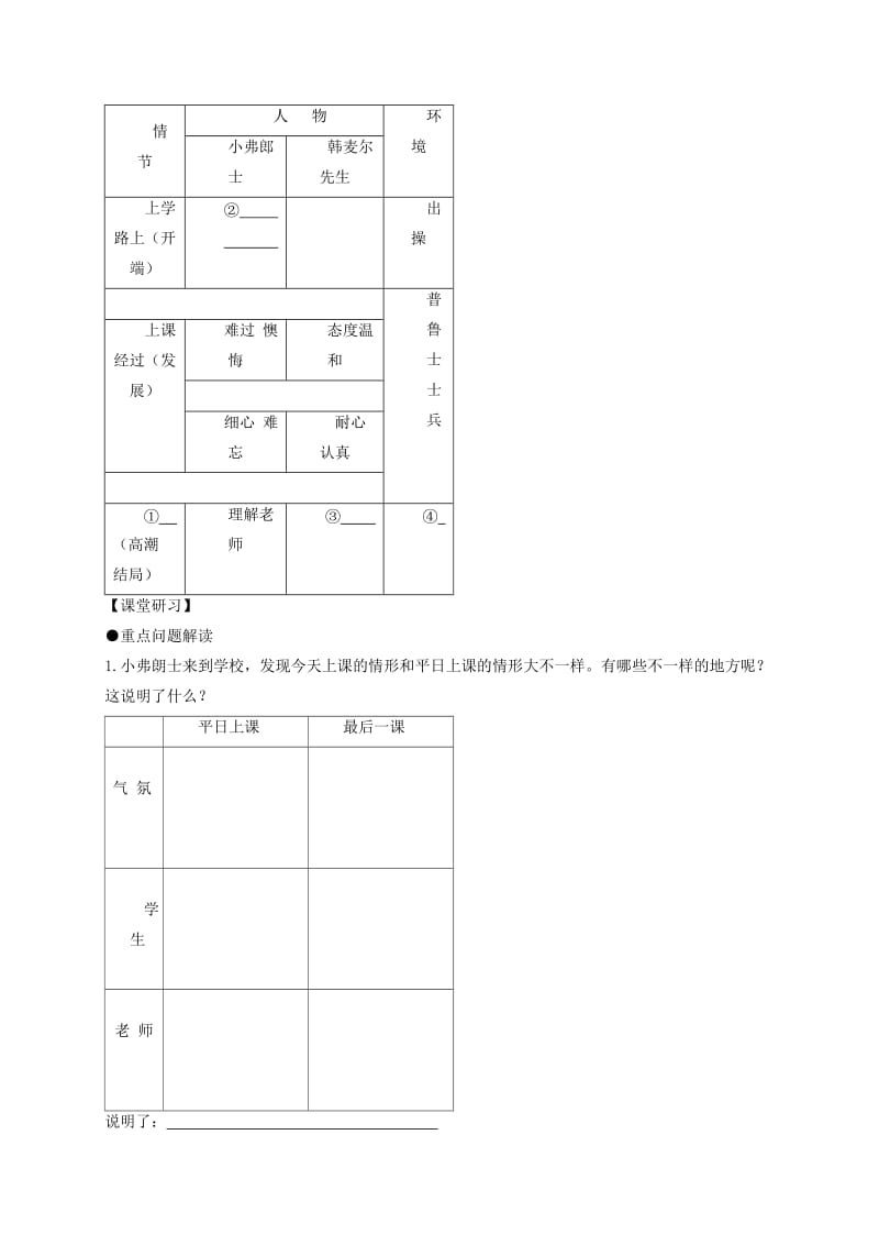 2019版七年级语文下册 第6课《最后一课》学案 新人教版.doc_第2页