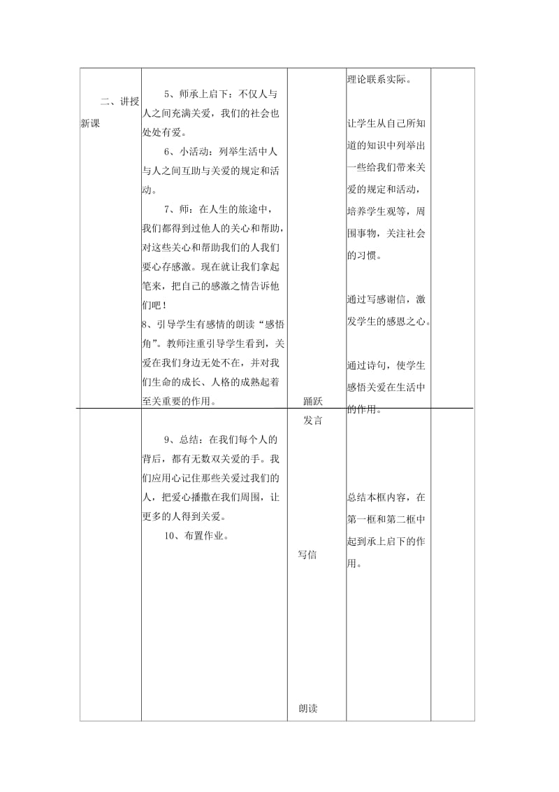 2019-2020年九年级政治 伸出你的手 教案 人民版.doc_第3页