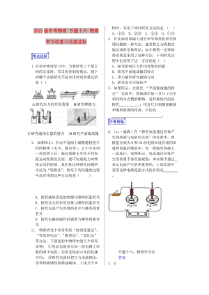 2019版中考物理 專題十六 物理學(xué)方法復(fù)習(xí)當(dāng)堂達(dá)標(biāo).doc