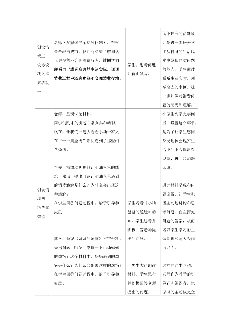 2019-2020年九年级政治全册 7.3 学会合理消费教学设计 新人教版 (I).doc_第3页