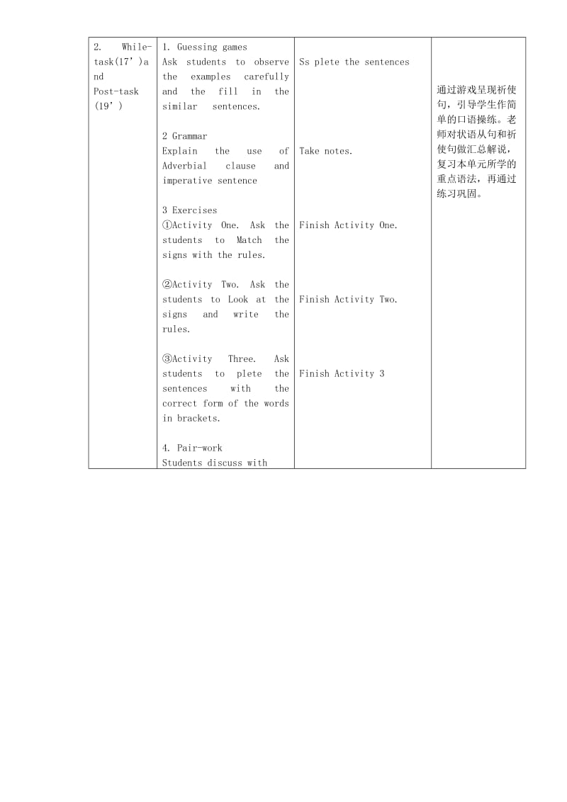 2019-2020年九年级英语上册 Module 5 Unit 3 Language in use教案 （新版）外研版.doc_第2页