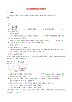 九年級化學(xué)全冊 第二單元 常見的酸和堿 2.4 酸堿中和反應(yīng)同步測試 （新版）魯教版五四制.doc