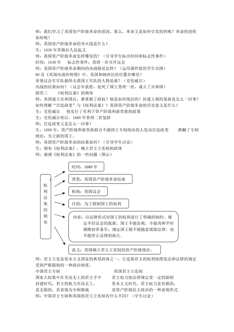 2019-2020年九年级历史上册《第11课 英国资产阶级革命》教案 新人教版(I).doc_第2页