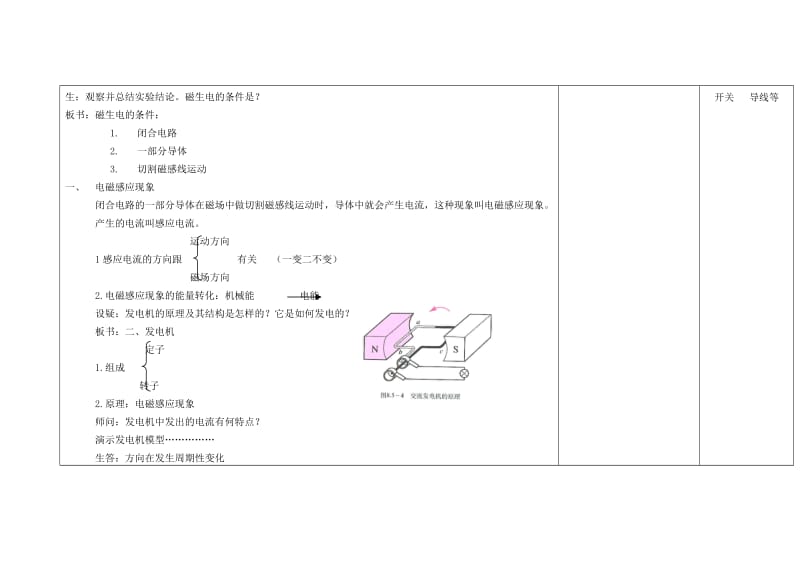 2019-2020年九年级物理全册 20.5 磁生电教案 （新版）新人教版(IV).doc_第2页