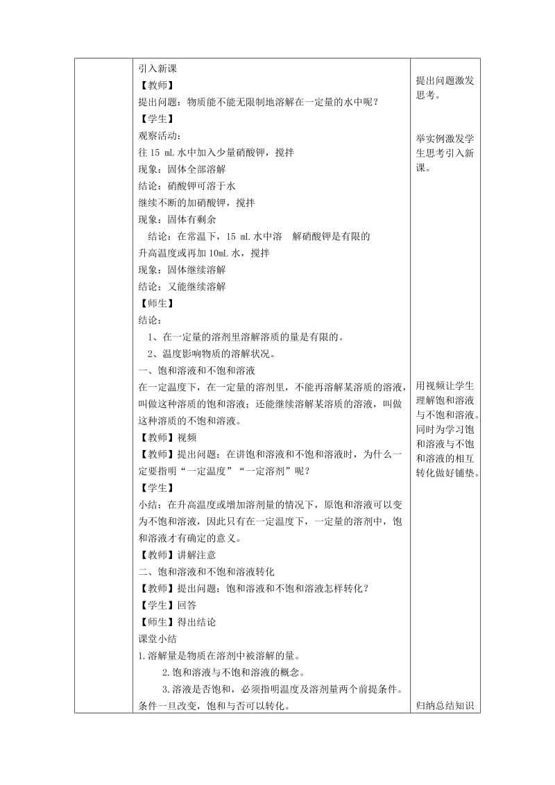 2019版九年级化学下册第七章溶液7.2物质溶解的量教案1新版粤教版.doc_第2页